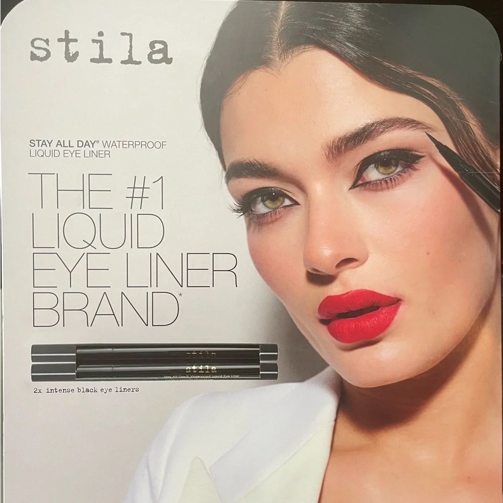 Stila Waterproof Liquid Eyeliner — Black 2 pack